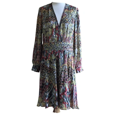 Pre-owned Zadig & Voltaire Silk Mini Dress In Multicolour