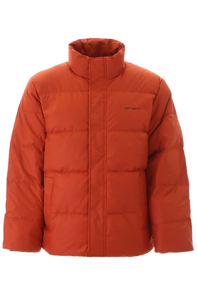 Carhartt Puffer Jacket In Orange | ModeSens