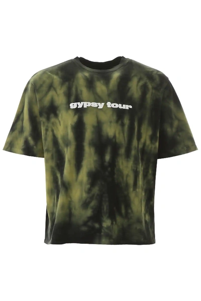 Paura Tie-dye T-shirt In Green,black