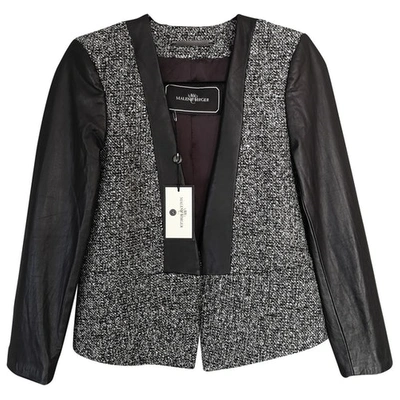 Pre-owned By Malene Birger Leather Blazer In Black