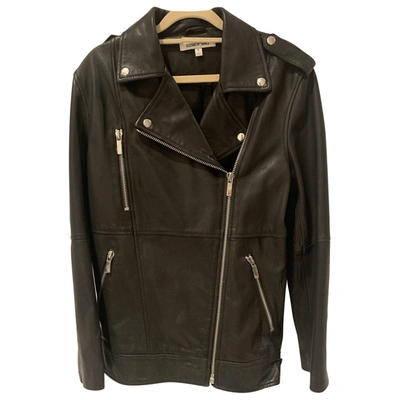 Pre-owned Elizabeth And James Black Leather Jacket