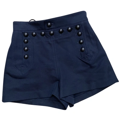 Pre-owned Dior Blue Cotton Shorts