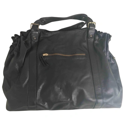 Pre-owned Gerard Darel Leather Handbag In Black