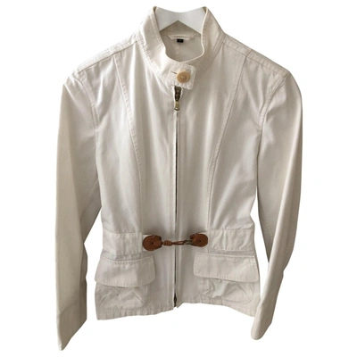 Pre-owned Fay Short Vest In White