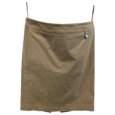 Pre-owned Gucci Velvet Mid-length Skirt In Beige