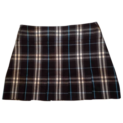 Pre-owned Burberry Wool Mini Skirt In Other