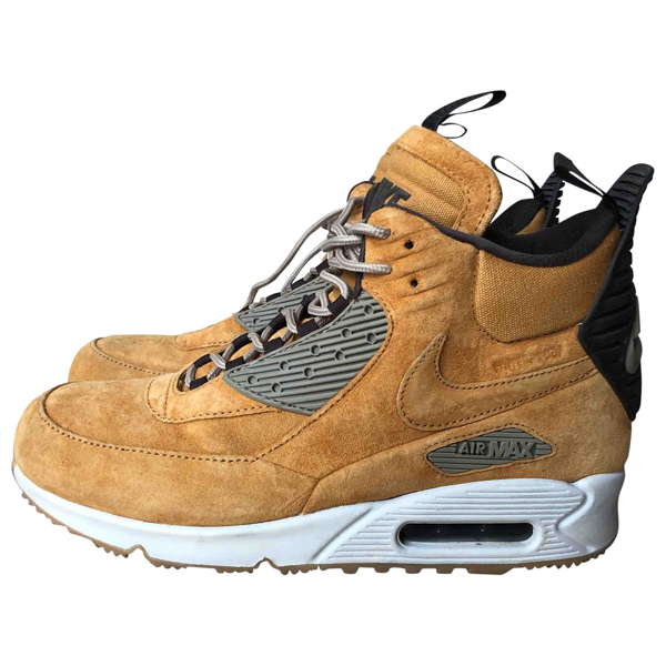Pre-owned Nike Air Max 90 Leather Trainers In Camel | ModeSens Pre-owned Nike Air Max 90 Leather Trainers In Camel | ModeSens