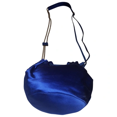 Pre-owned Diane Von Furstenberg Cloth Handbag In Blue
