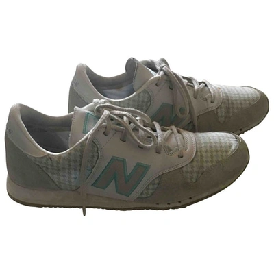 Pre-owned New Balance Tweed Trainers In Grey