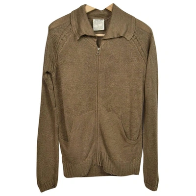 Pre-owned Timberland Linen Knitwear & Sweatshirt In Brown