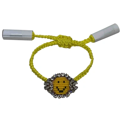 Pre-owned Shourouk Crystal Bracelet In Yellow