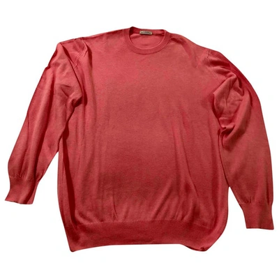 Pre-owned Ballantyne Pink Cotton Knitwear & Sweatshirt