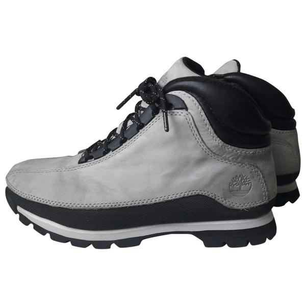 Pre-owned Timberland Grey Suede Trainers | ModeSens