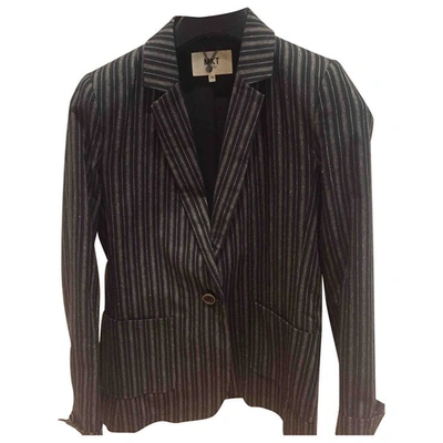 Pre-owned Mkt Studio Linen Blazer In Black