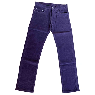Pre-owned Dior Trousers In Purple
