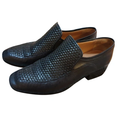 Pre-owned Roseanna Leather Flats In Blue