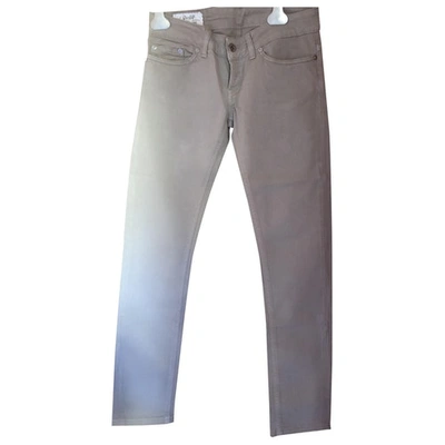 Pre-owned Dondup Slim Jeans In Beige