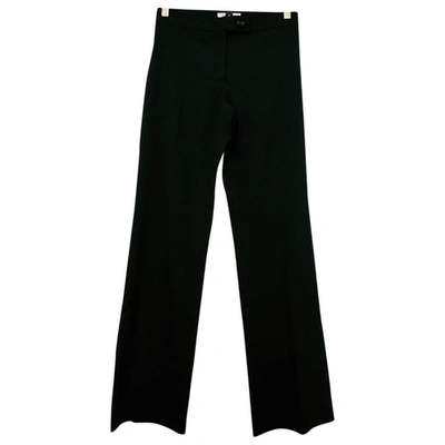Pre-owned Marella Wool Trousers In Black