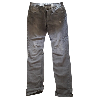 Pre-owned John Richmond Straight Jeans In Grey