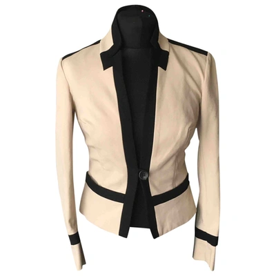 Pre-owned Diane Von Furstenberg Beige Cotton Jacket