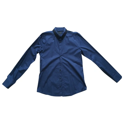 Pre-owned Les Hommes Shirt In Navy
