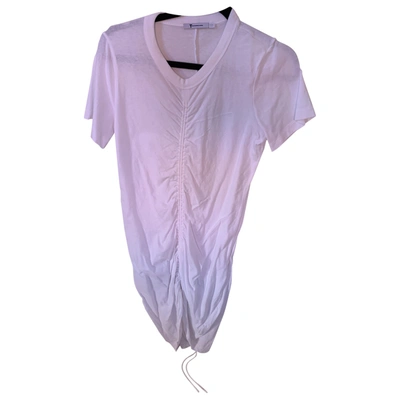 Pre-owned Alexander Wang T Mini Dress In White