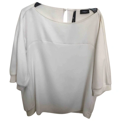 Pre-owned Marella Jersey Top In Ecru