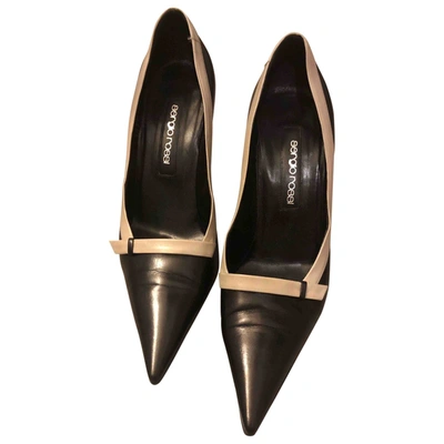 Pre-owned Sergio Rossi Leather Heels In Black