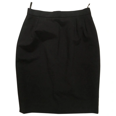Pre-owned Dior Wool Skirt Suit In Black