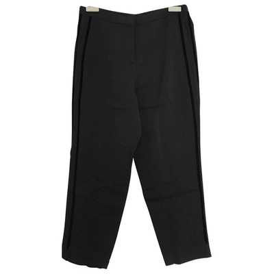 Pre-owned N°21 Straight Pants In Black