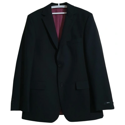 Pre-owned Hugo Boss Wool Waistcoat In Black