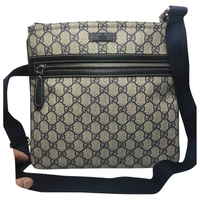 Pre-owned Gucci Cloth Bag In Grey
