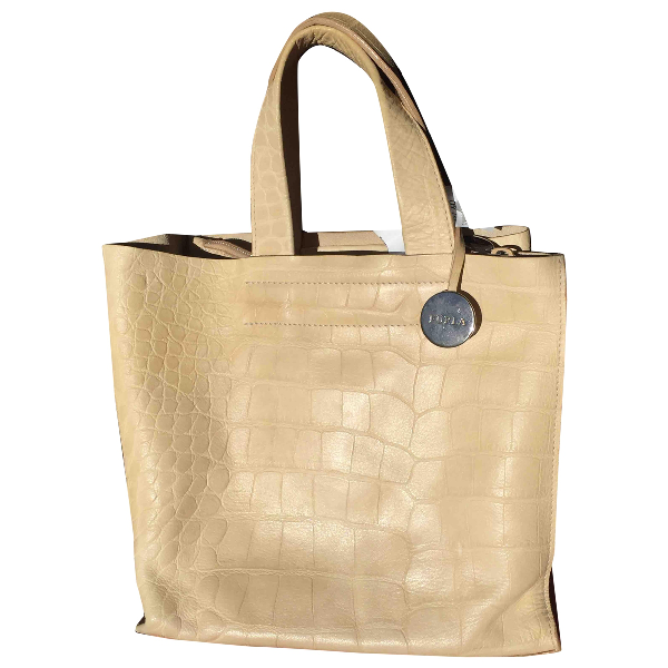 beige furla bag