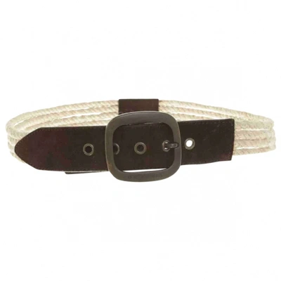Pre-owned Dolce & Gabbana Cloth Belt In Brown