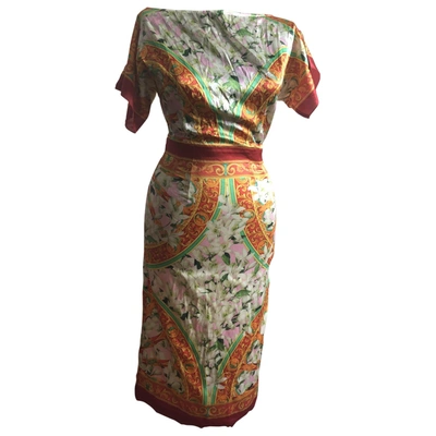 Pre-owned Dolce & Gabbana Silk Dress In Multicolour