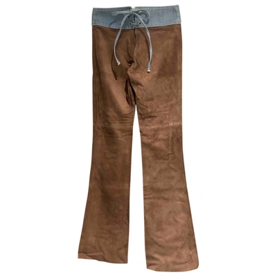 Pre-owned Joseph Trousers In Brown