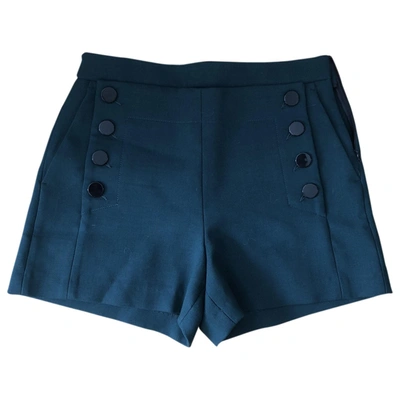 Pre-owned Sandro Grey Polyester Shorts