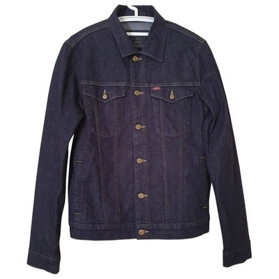 Pre-owned 7 For All Mankind Jacket In Navy