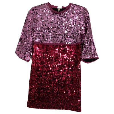 Pre-owned Marco Bologna Purple Glitter Dress