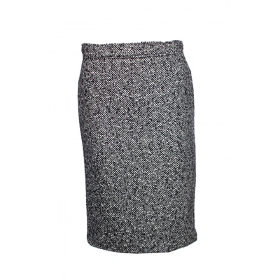 Pre-owned Jil Sander Cashmere Mid-length Skirt In Black