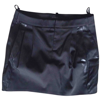 Pre-owned Gucci Mini Skirt In Black