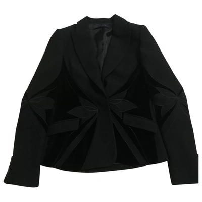 Pre-owned Elie Saab Suit Jacket In Black