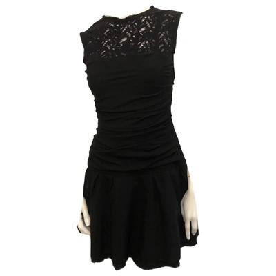 Pre-owned Ermanno Scervino Wool Mid-length Dress In Black
