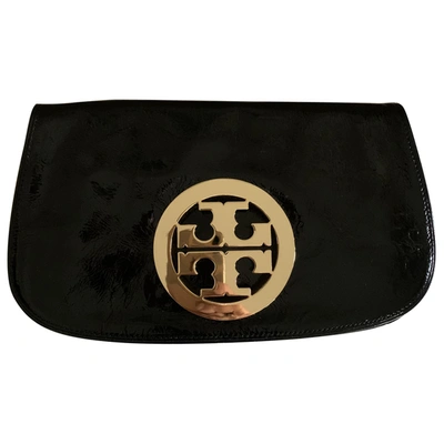 Pre-owned Tory Burch Black Patent Leather Clutch Bag