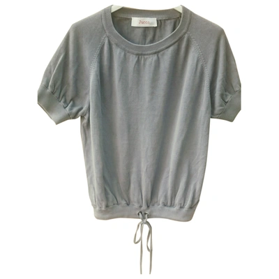 Pre-owned Jucca Grey Cotton Top