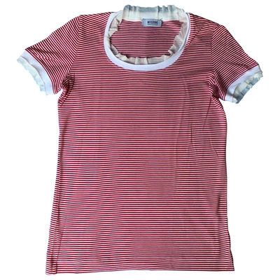 Pre-owned Moschino Cheap And Chic Red Cotton Top