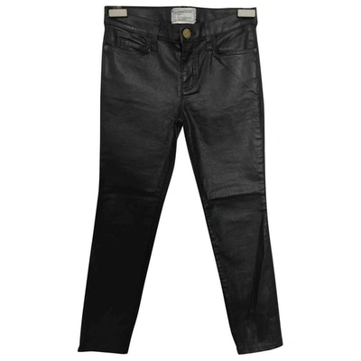 Pre-owned Current Elliott Slim Jeans In Navy