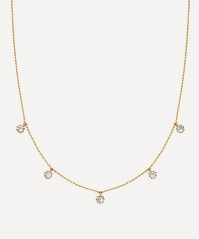 Astley Clarke Mini Linia Moonstone And 18ct Gold-plated Sterling Silver Choker Necklace