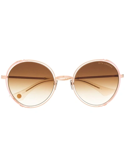 Dita Eyewear Lageos Oversized Sunglasses In Gold
