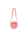 Cult Gaia Luna Marbled Acrylic Shoulder Bag In Pink